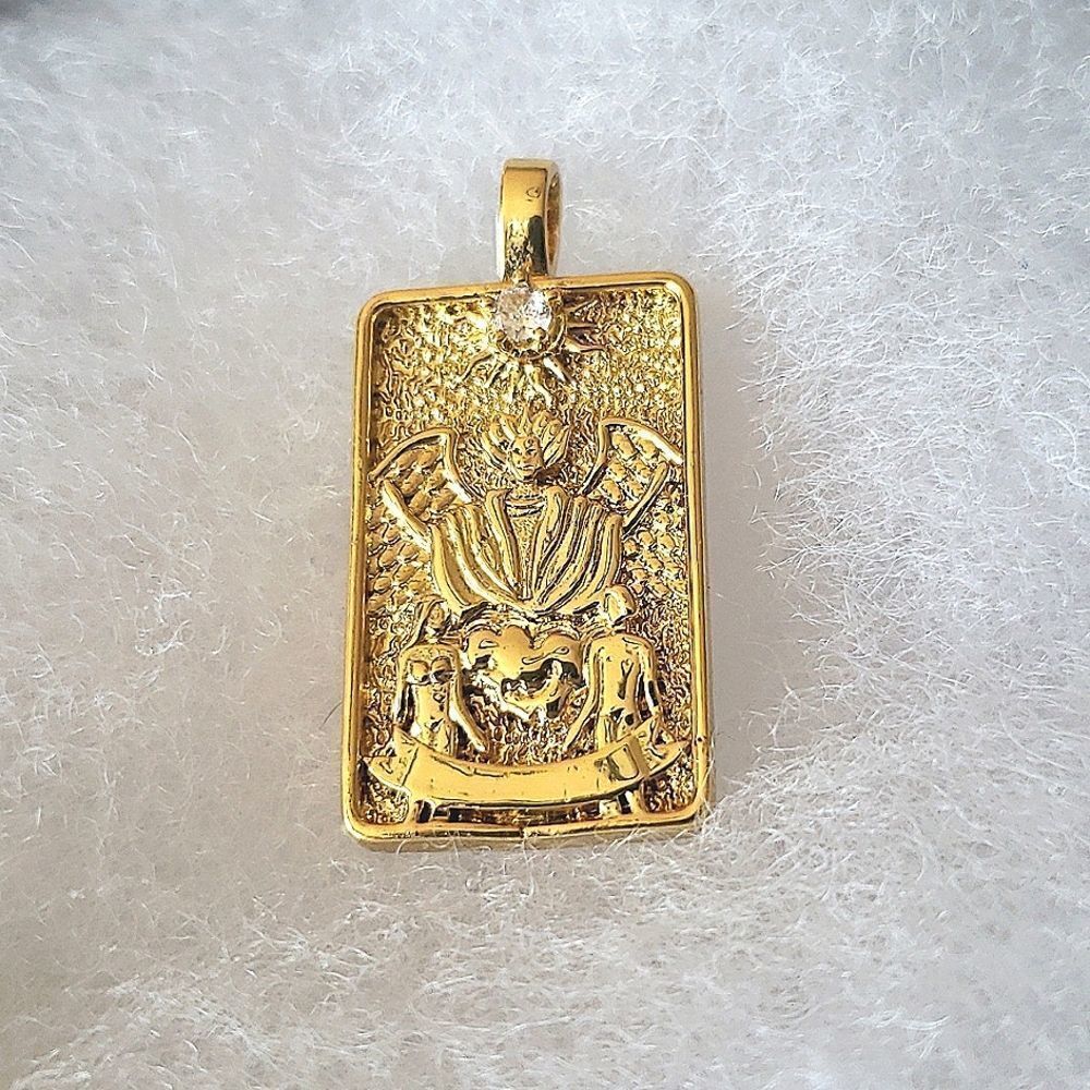 The lovers, Tarot card pendant
